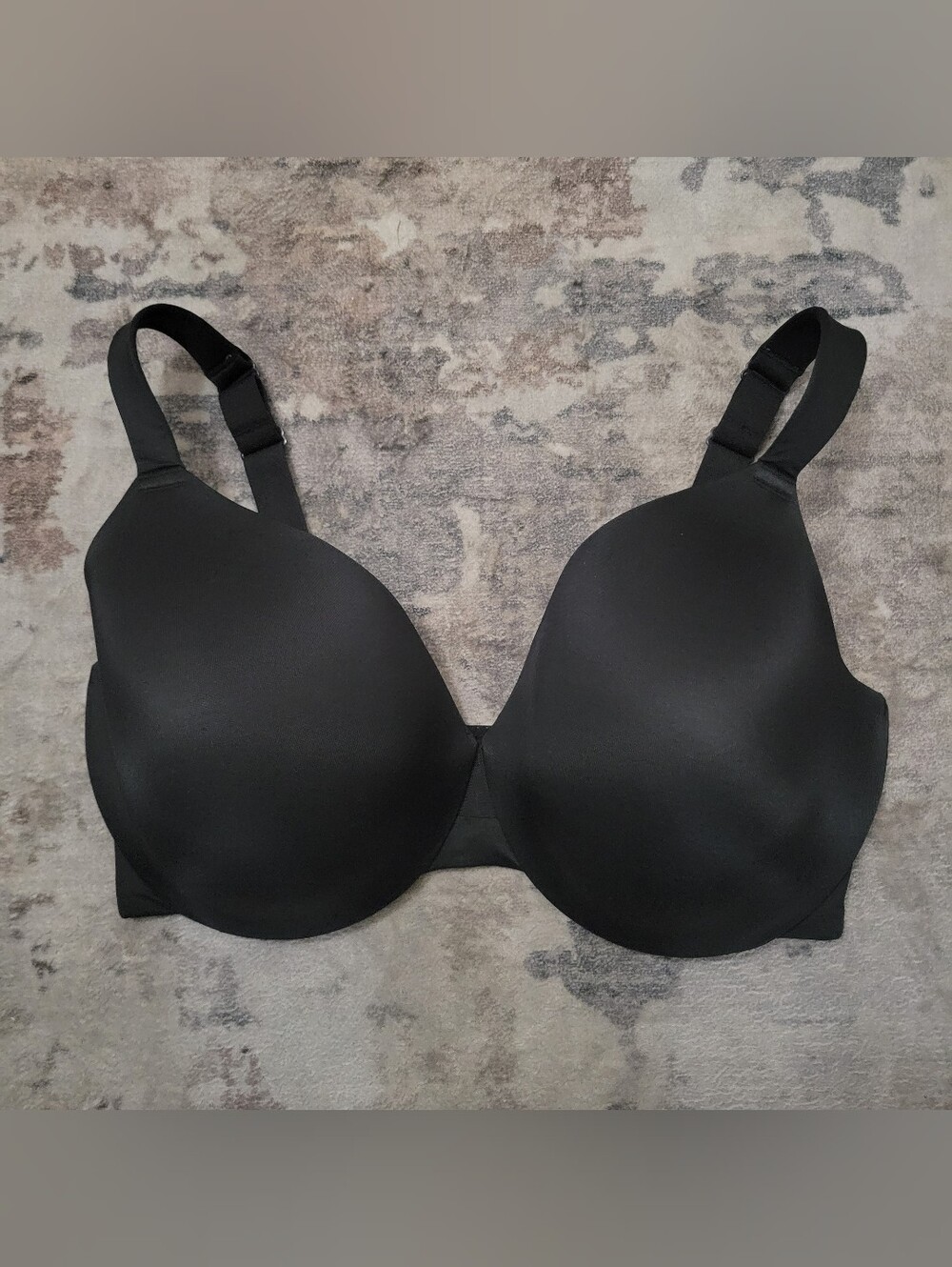 Cacique Lightly Lined Full Coverage Black Bra 40G